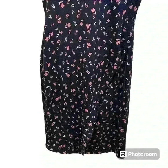 New J.Crew Dress | Blue with Pink Floral Print Dress | XS and S Sizes Available - Picture 3 of 4